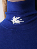 Водолазка из шерсти с логотипом бренда