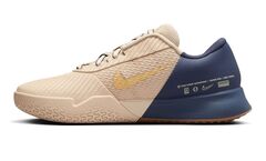 Теннисные кроссовки Nike Zoom Vapor Pro 2 Premium - sanddrift/metallic gold/thunder blue