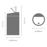 Мусорный бак Touch Bin 60 л, артикул 107962, производитель - Brabantia, фото 12