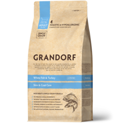Grandorf Cat корм сухой для кошек белая рыба с индейкой