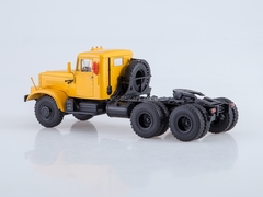 KRAZ-258B1 with semitrailer-heavy-carrier ChMZAP-5523 ​​yellow-gray 1:43 AutoHistory