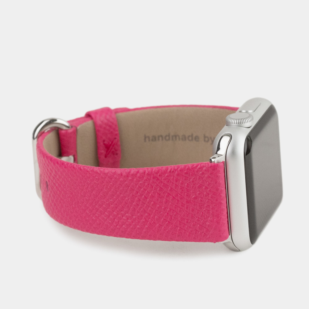 Ремешок для Apple Watch 44/45мм XS Classic из натуральной кожи теленка, темно-розового цвета