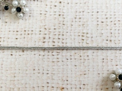 Шнур отделочный "Сутаж" люрекс, ш. 2,5-3 мм, серебро