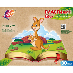 Пластилин Луч ZOO 30 цв.(длинный брусок 15 г.), 31С 2064-08