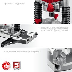 ЗУБР 1200 Вт, 50 мм, универсальный фрезер (ФМР-1200)