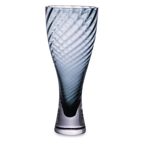 Ваза 25см Krosno Дельфин синяя