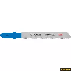 STAYER T118AF, T-хвост., Bi-Metal, по металлу толщиной 1.5-3 мм, шаг зуба 1.4 мм, раб. длина 50 мм, 2 шт, полотна для лобзика (15994-1.4)
