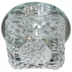 Светильник встраиваемый 35W лампа G9 прозрачный хром Feron 185JD в интернет-магазине ЯрТехника