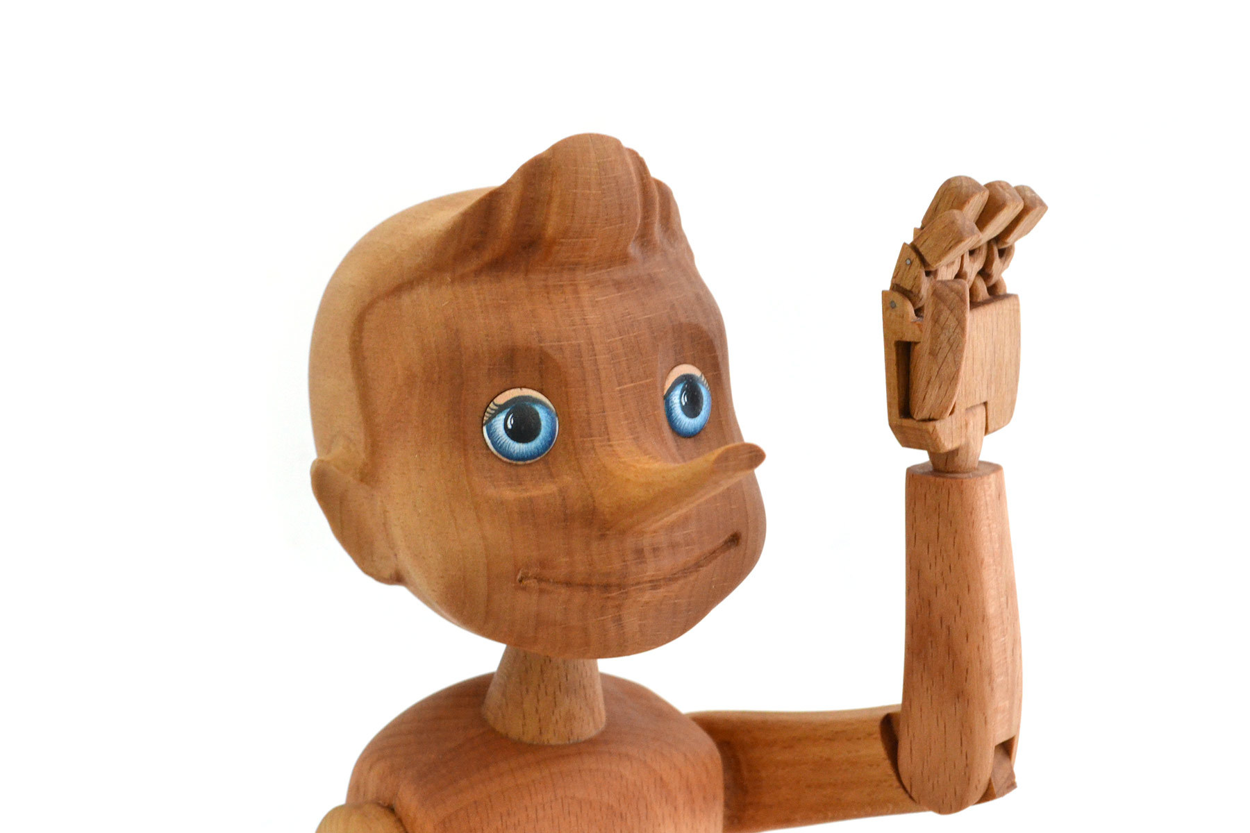 Деревянный буратино - Игрушки ручной работы