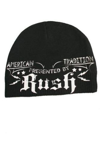 Rush Couture | Шапка мужская AMERICAN TRADITION BEANIE Black RC216 сзади