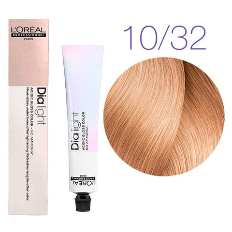 L'Oreal Professionnel Dia light 10.32 (Молочный коктейль золотисто-перламутровый) - Краска для волос