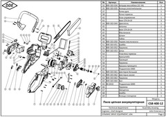 Пила аккумуляторная цепная DDE BlueTech CSB 400-12
