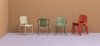 Кресло пластиковое Pedrali Tatami, красный