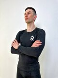 Лонгслив для бега RUNDAY Fast, черный
