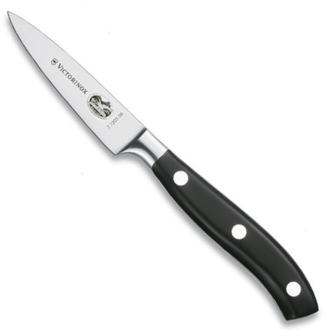 Нож Victorinox универсальный, кованый, лезвие 8 см, черный (подарочная упаковка)