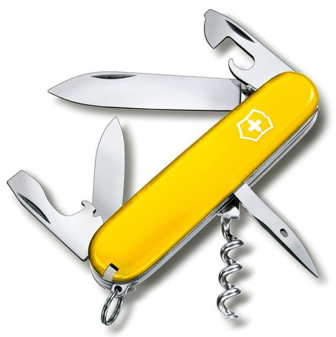 Нож складной Victorinox Spartan, 91 mm, 12 функций, желтый