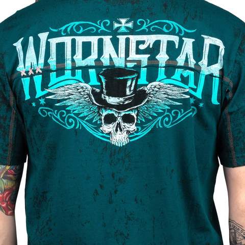 Wornstar | Футболка мужская ELEGANTLY WASTED TEE W010 цветной принт на спине