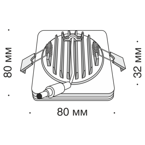 Встраиваемый светильник Technical Phanton DL2001-L7B