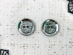 Пуговицы, d 1,5 см, хром