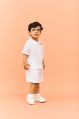 Комплект рубашка и шорты из муслина (белый)