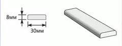 Притворная планка (Эмалит) 2000*30*8