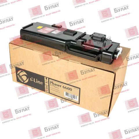 Тонер-картридж БУЛАТ s-Line 106R02235 для Xerox Phaser 6600, WC 6605 (Жёлтый, 6000 стр.)