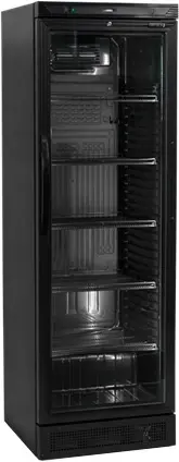 Шкаф холодильный со стеклом TEFCOLD CEV425 BLACK