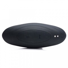 Thunderplugs Vibrating & Thrusting Remote Control Silicone Anal Plug - анальная пробка с вибрацией и толчками, 15.2х3.8 см (чёрный)