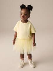 Футболка и юбка в комплекте для девочки Next E71-366, Светло-желтый