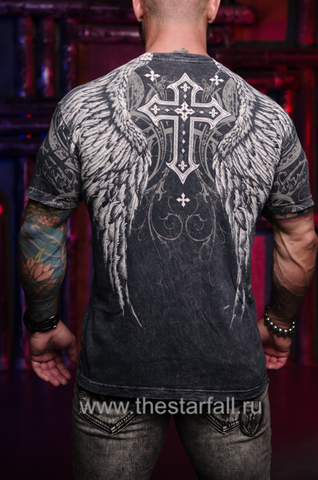 Affliction | Футболка мужская DEMON EYES A21331 спина