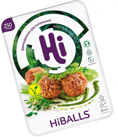 Фрикадельки Hiballs раст.зам. 250г Hi Vegan