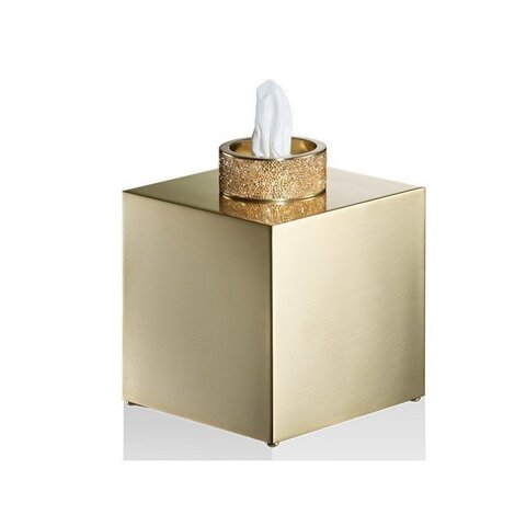 Decor Walther 0934482 Decor Walther Rocks KB Диспенсер для салфеток 13x13x15.6см, с кристаллами Swarovski®, цвет: золото матовое