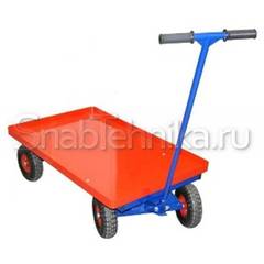 Тележка платформенная с поворотной осью ТПО 2 250-Л (600х900). Колеса на литой резине