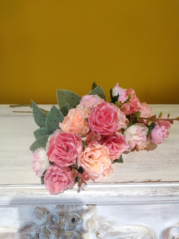 букет мелкой розы 29см цвет роз-желт