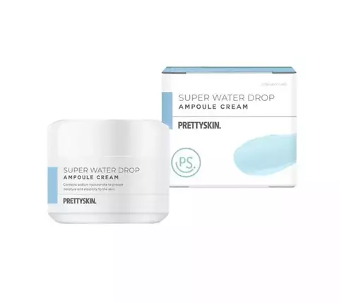 Pretty Skin Super Water Drop Ampoule Cream Крем ампульный для лица с гиалуроновой кислотой увлажняющий