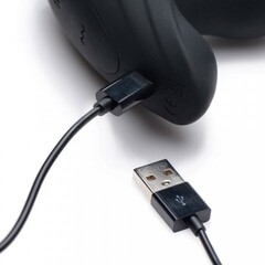 Thunderplugs Vibrating & Thrusting Remote Control Silicone Anal Plug - анальная пробка с вибрацией и толчками, 15.2х3.8 см (чёрный)