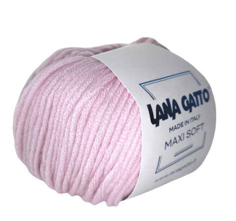 Пряжа Lana Gatto Maxi Soft 5284 нежно-розовый