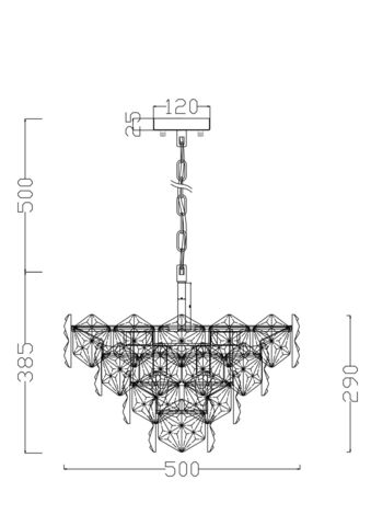 Подвесная люстра Freya Molly FR1004PL-09CH