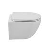 Унитаз подвесной безободковый с сиденьем CEZARES RELAX CZR-3806-53-TH-TOR/SC