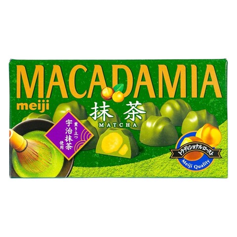 Макадамия орех в шоколаде с зеленым чаем Meiji, 63 гр