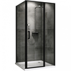Abber Sonnenstrand AG04110BS-S75B Душевой уголок, 110x75x195, цвет: чёрный