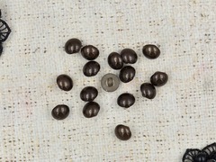 Пуговицы на ножке, d 11 мм, шоколадный