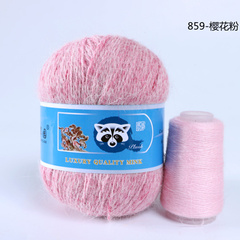 Пряжа "Норка" длинноворсовая, Пух норки-90% Полиамид-10%