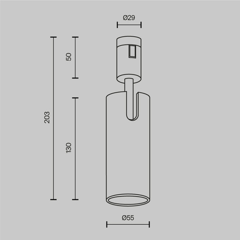 Магнитный трековый светильник Maytoni FLARITY Focus Led TR144-1-12W3K-W-B