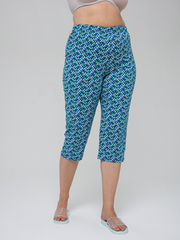 Бриджи Д-5Х/синяя-геометрия