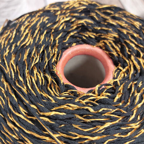 Смотка хлопок/па 200 черный с золотом