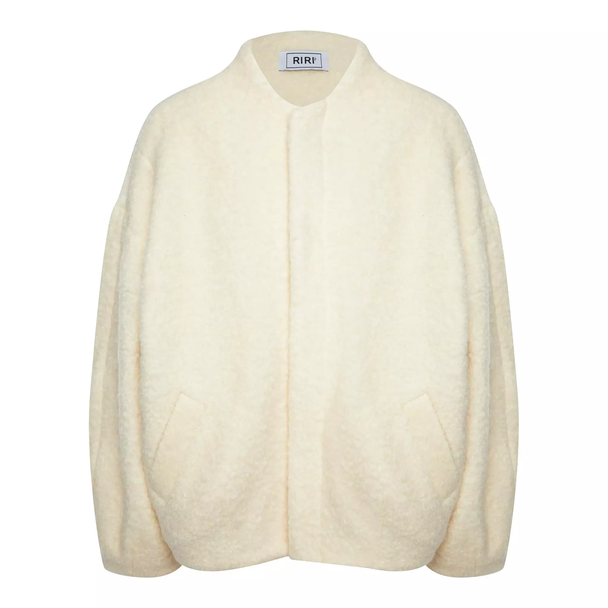 Бомбер ROSIE из шерсти букле, Кремовый