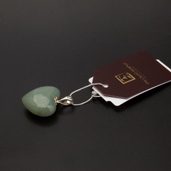 Подвеска Сердце. Буромский нефрит.