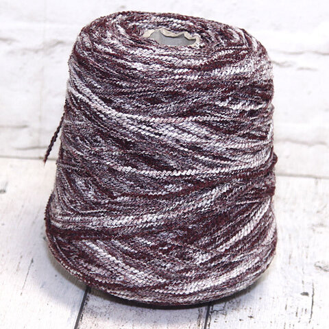 Пряжа фасонная CONTADOR 220 бело-бордовый