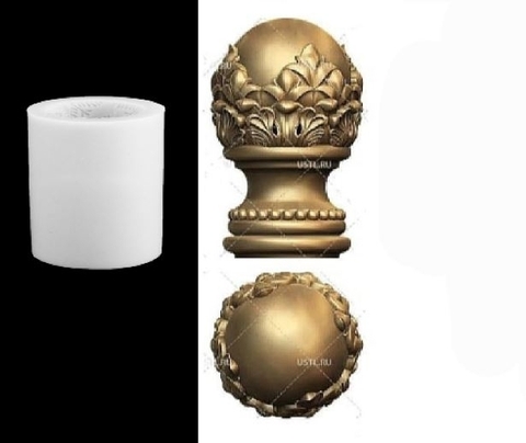 Силиконовый молд № 1043 ручка/шишка